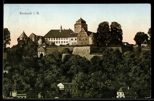 Ansichtskarte kronach b - ansichtskarte, i.