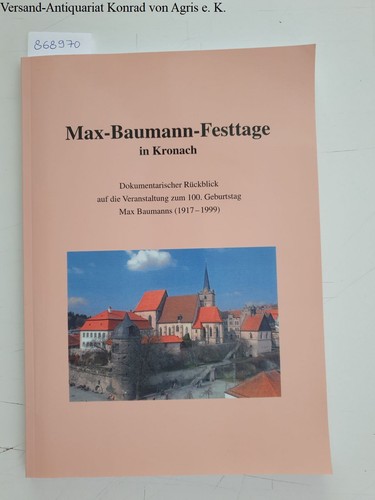 Max baumann festtage - max-baumann-festtage, in