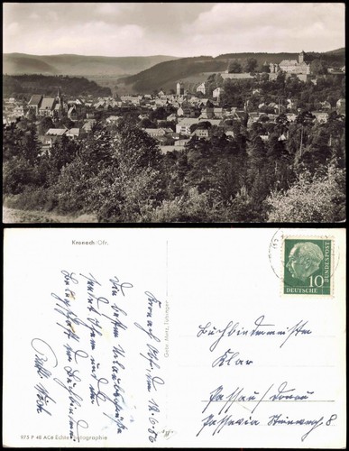 Ansichtskarte kronach - ansichtskarte,