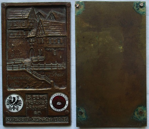 Bronze plakette berg - bronze, 5.berg