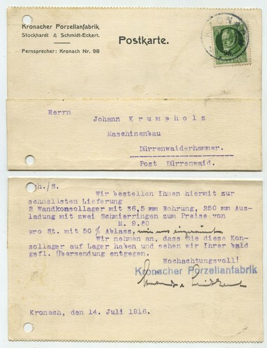 95211 postkarte kronacher - 95211,