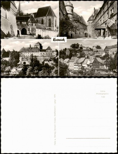 Ansichtskarte kronach - ansichtskarte,