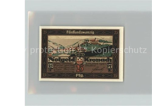 Kronach oberfranken notgeld - notgeld, 25