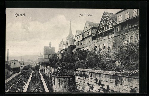Ansichtskarte kronach am - ansichtskarte,