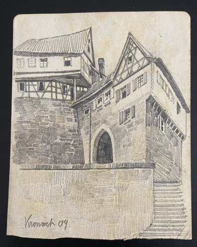 Zeichnung kronach oberstadt - kronach,,