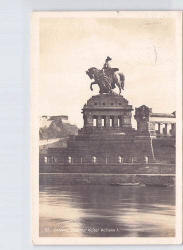 Coblenz denkmal kaiser - ak,