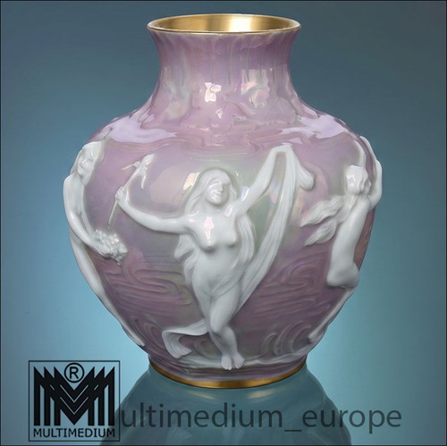 Jugendstil porzellan vase - jugendstil,