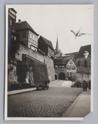 Kronach auto fahnen - auto, altstadt
