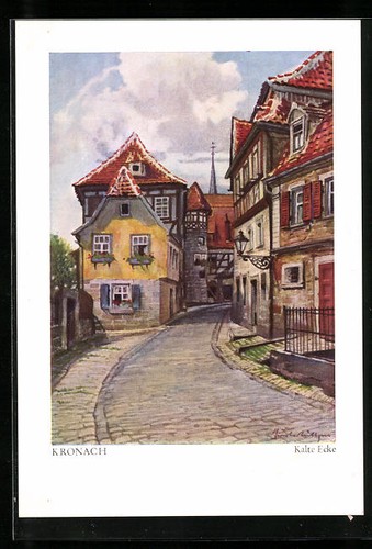 Künstler kronach kalte - künstler-ak, kronach,