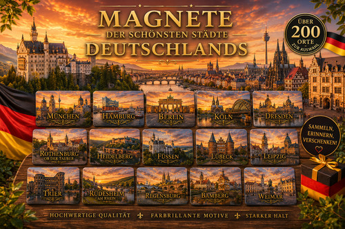 Deutschland städte magnet - deutschland,