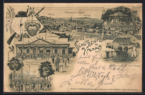 Lithographie kronach bayern - kronach,