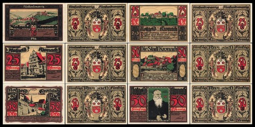 Notgeld kronach stadt - x,